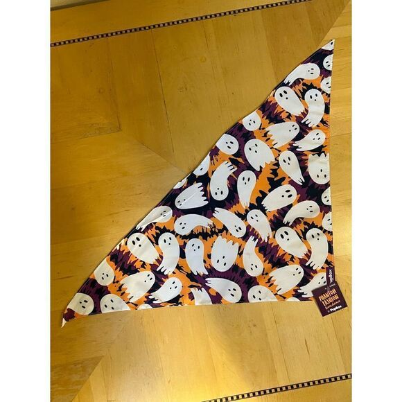 NWT! PupBox Phantom Fashion Halloween Ghost Bandana Large - Picture 1 of 6